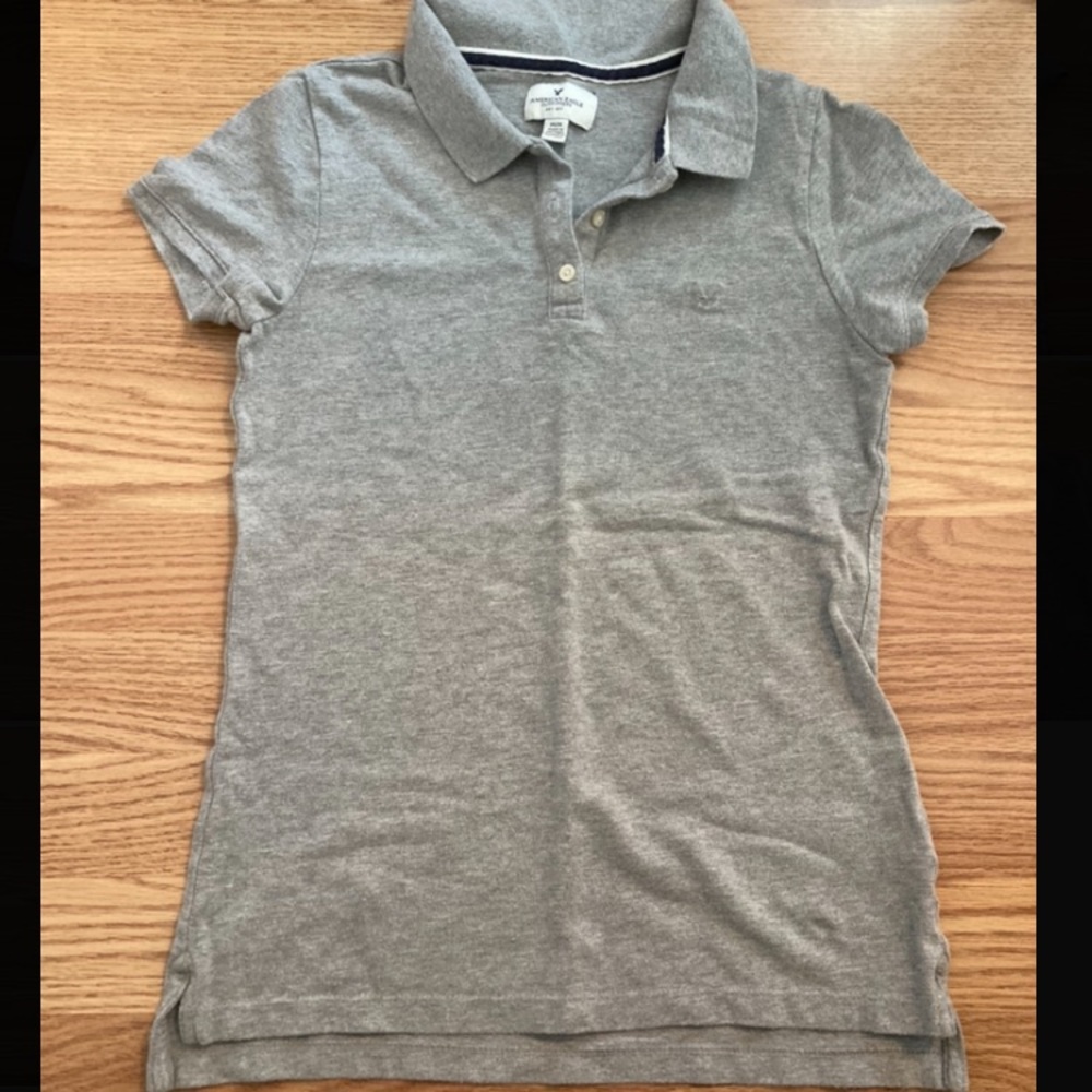 American Eagle Polo Shirt Grey